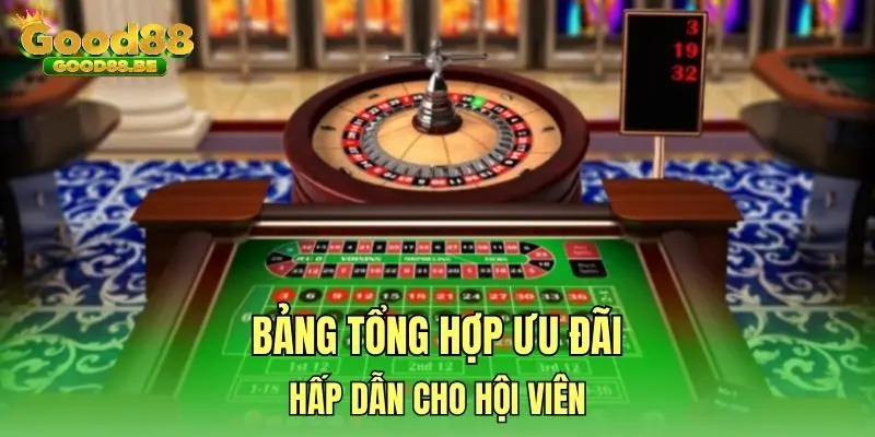 Bảng tổng hợp ưu đãi hấp dẫn cho hội viên