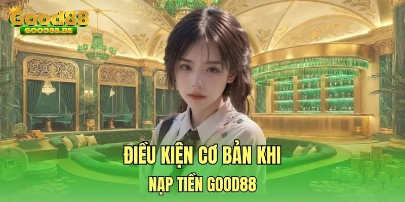Điều kiện cơ bản khi nạp tiền Good88