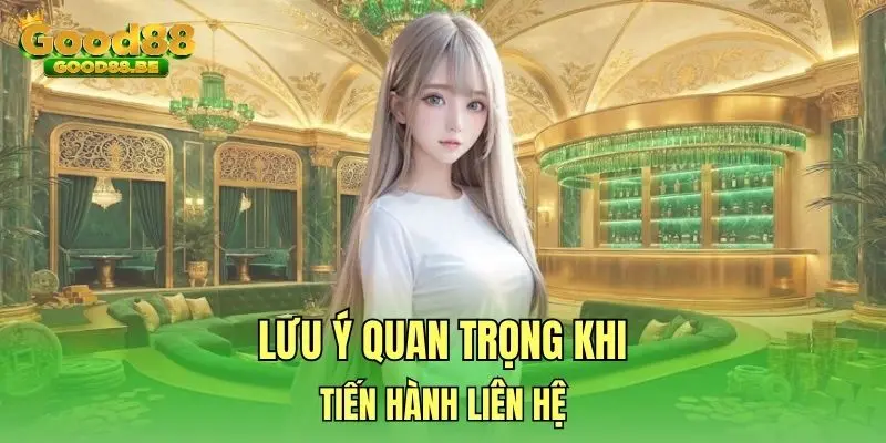 Lưu ý quan trọng khi tiến hành liên hệ