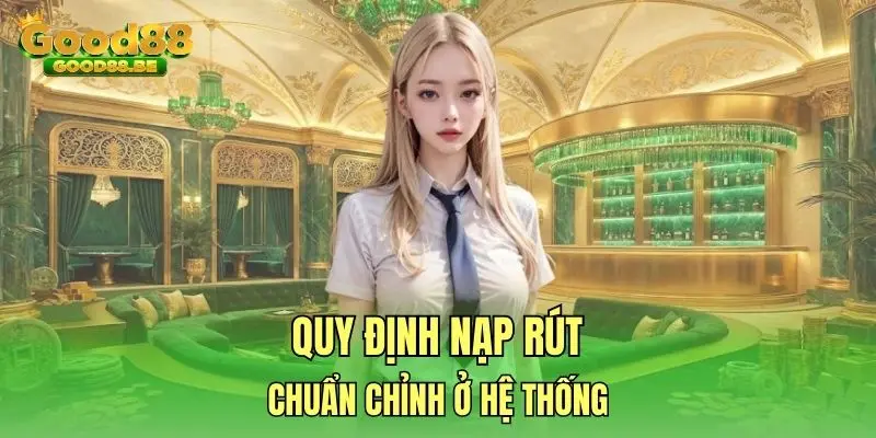 Quy định nạp rút chuẩn chỉnh ở hệ thống