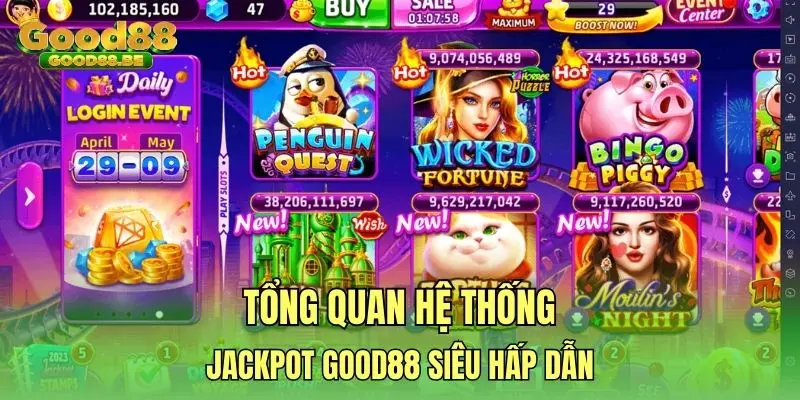 Tổng quan hệ thống Jackpot GOOD88 siêu hấp dẫn