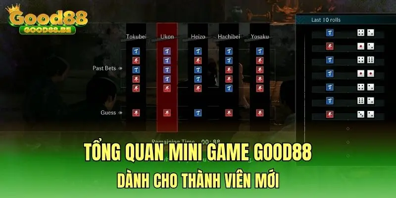 Tổng quan mini game GOOD88 dành cho thành viên mới